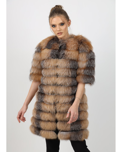NADIA BROWN Fox Fur Coat