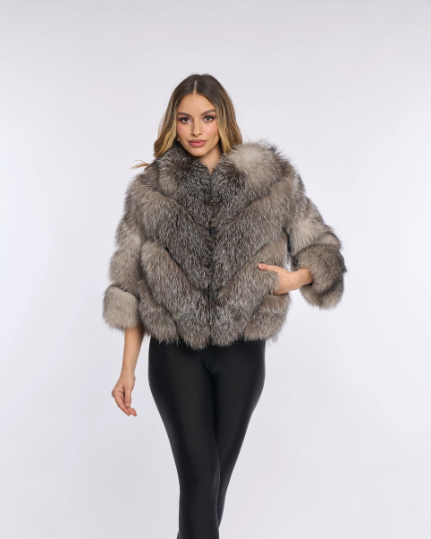 VALENTINA SILVER Fur Coat