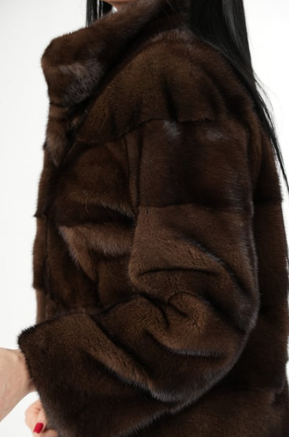 Amara Rich Brown Mink Coat