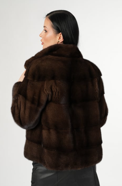 Amara Rich Brown Mink Coat
