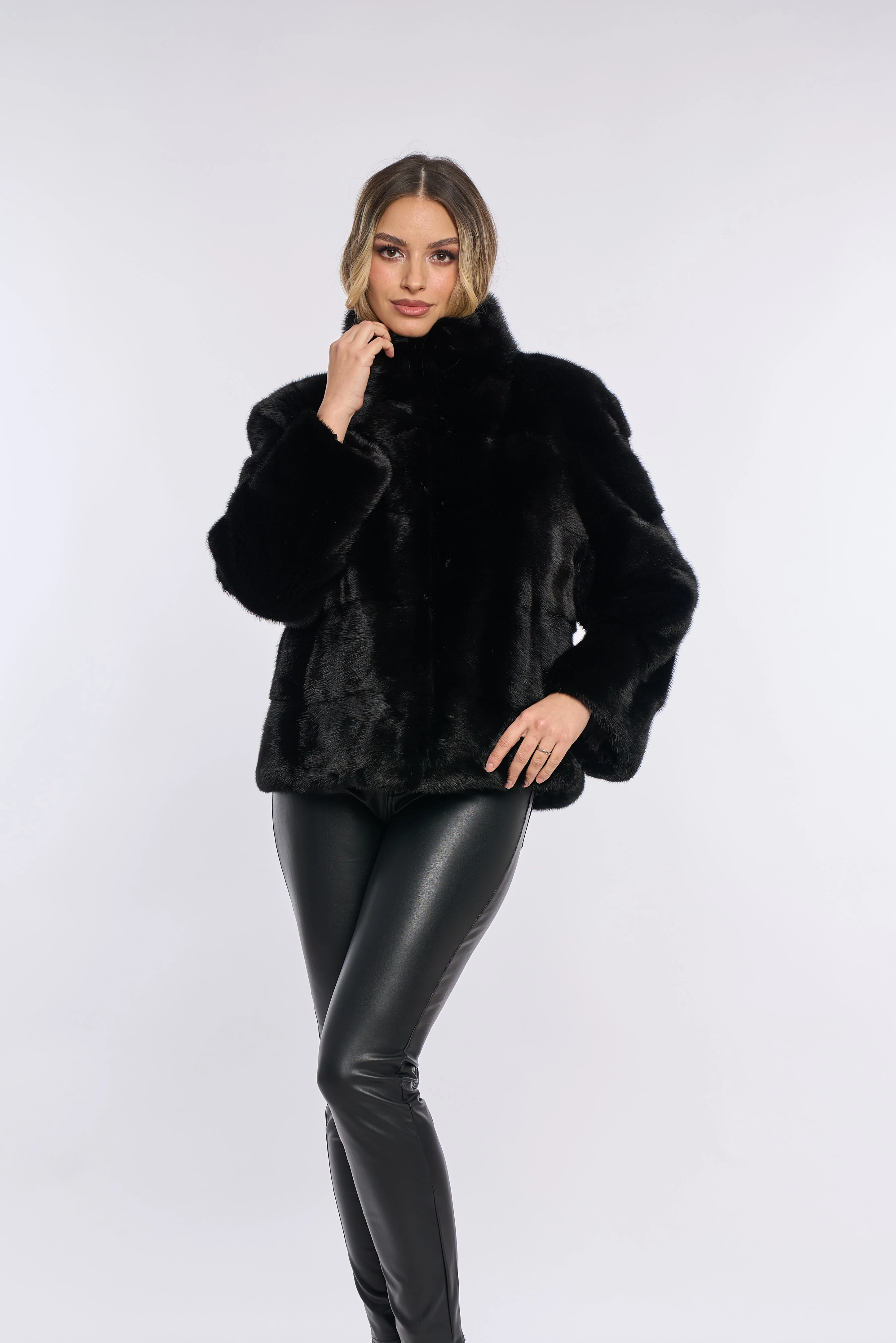 Amara Black Mink Coat