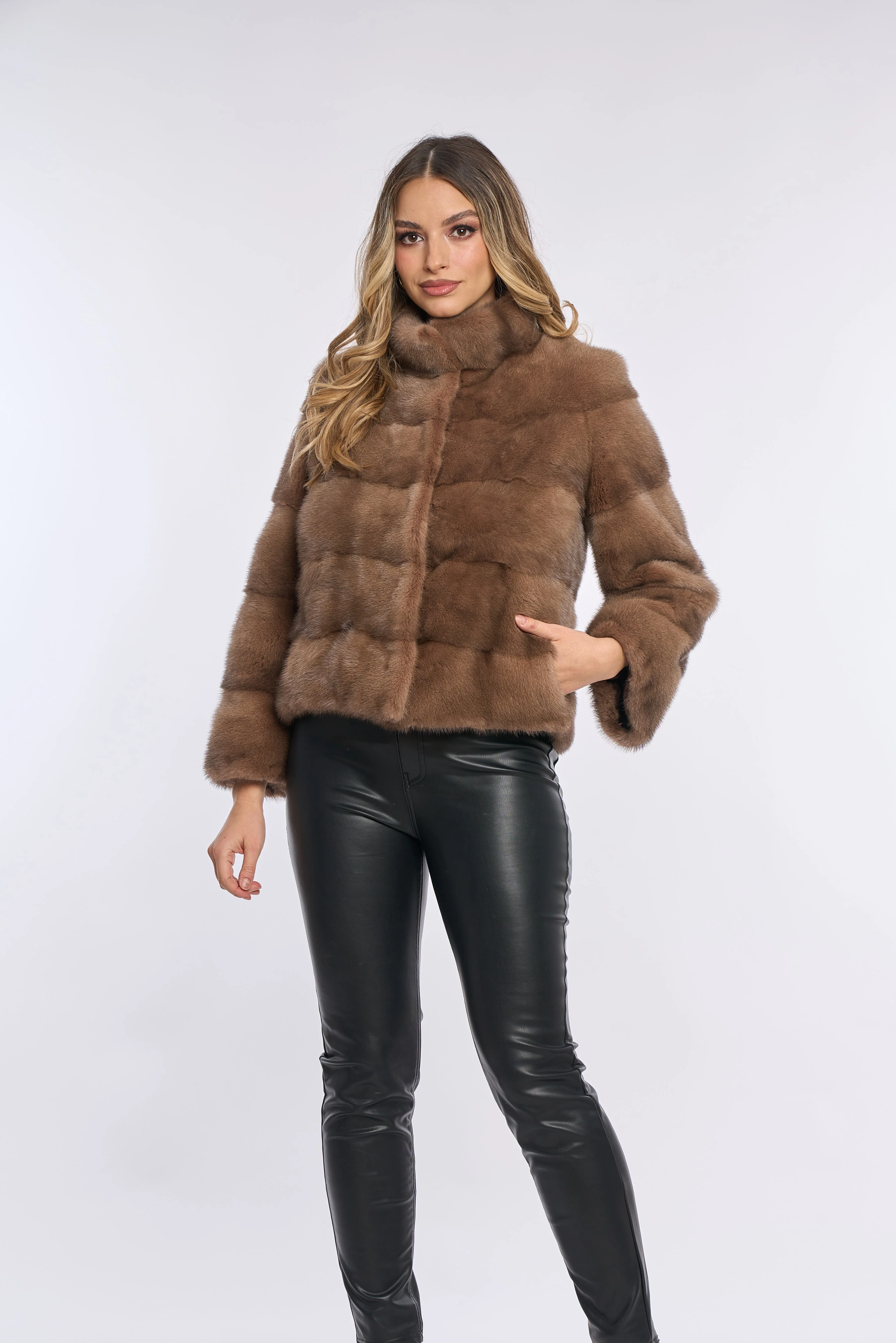 Amara Brown Mink Coat