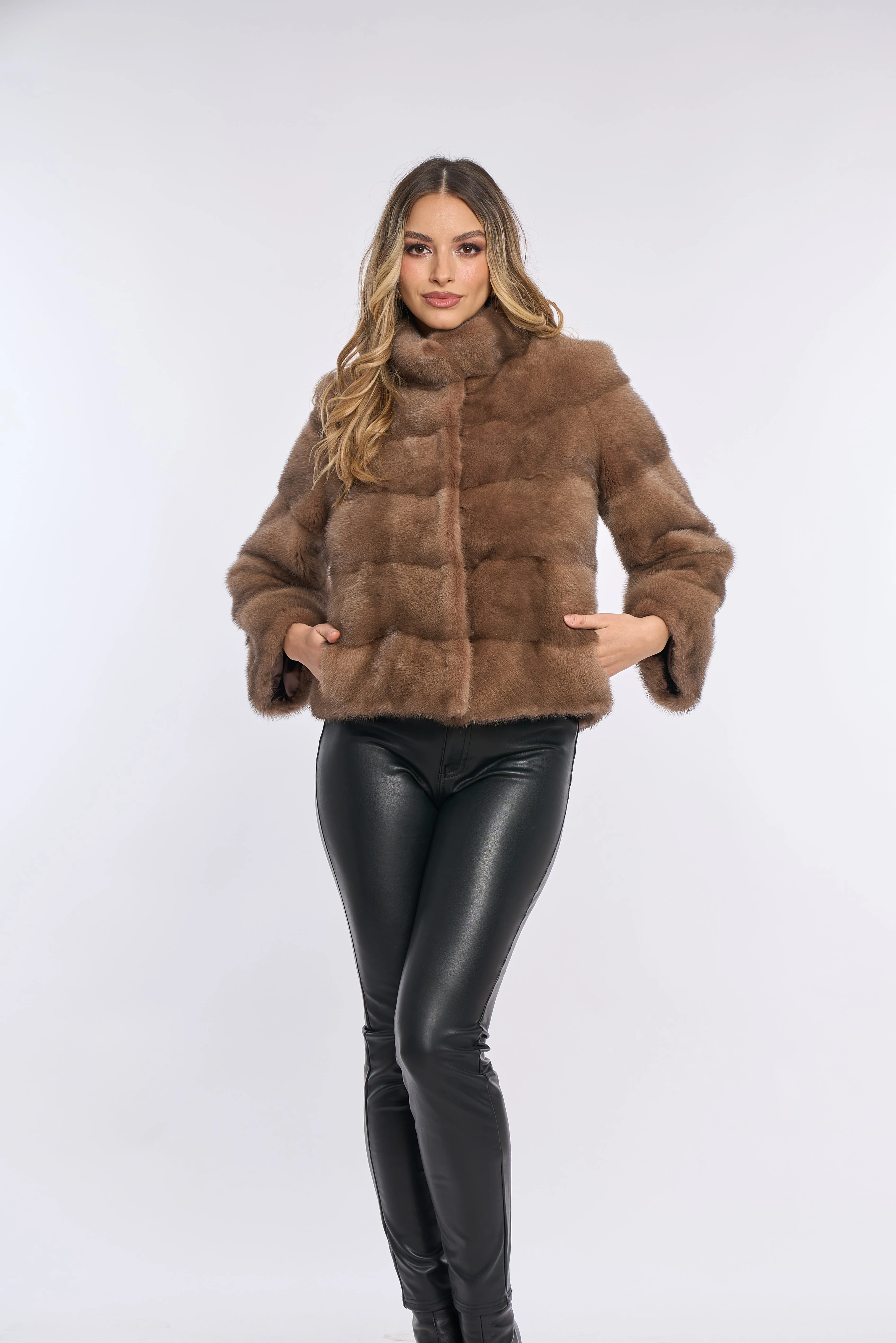Amara Brown Mink Coat