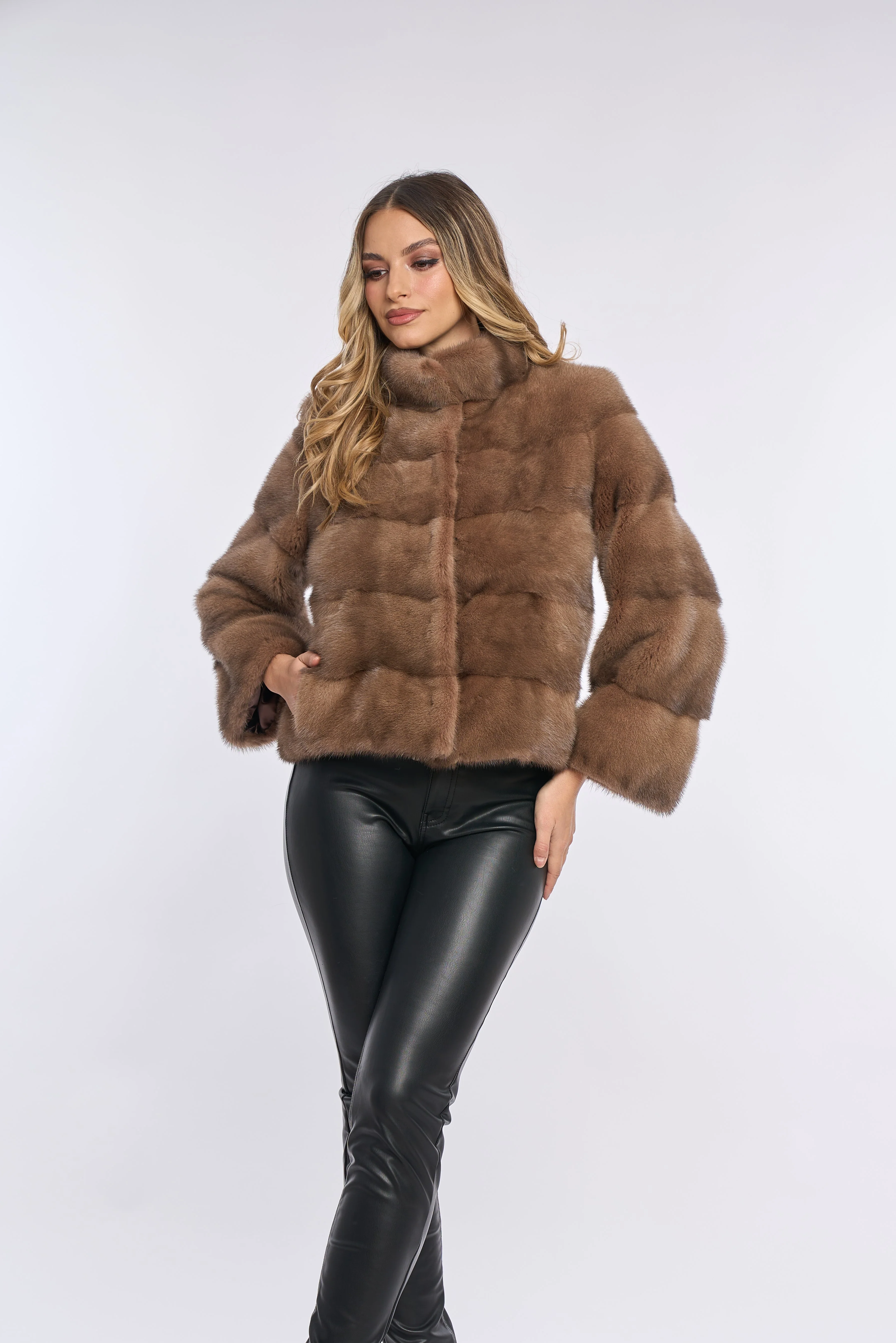 Amara Brown Mink Coat