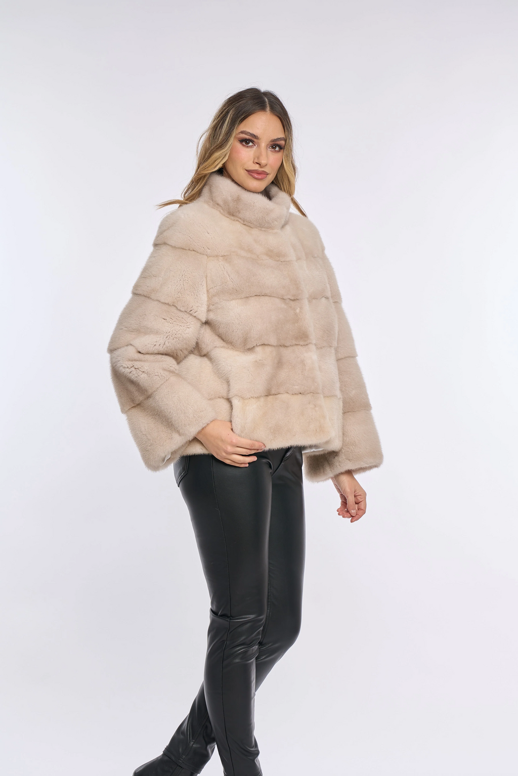 Amara Cream Mink Coat
