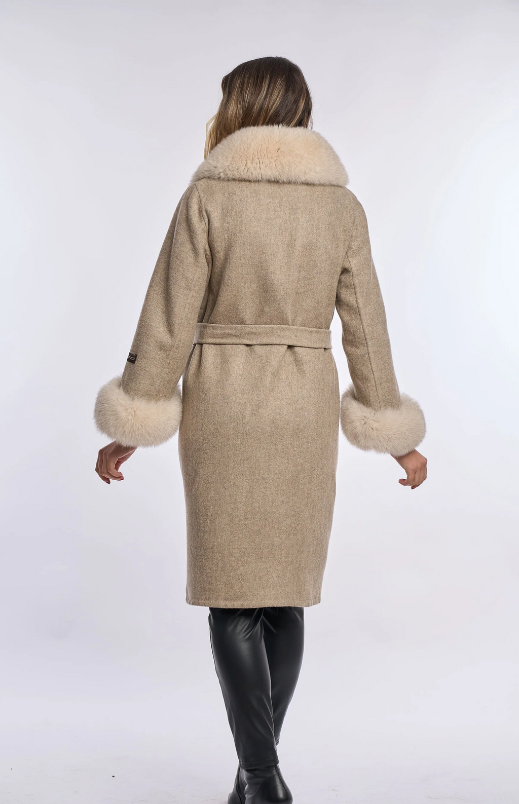 ASH BEIGE Alpaca Wool Coat