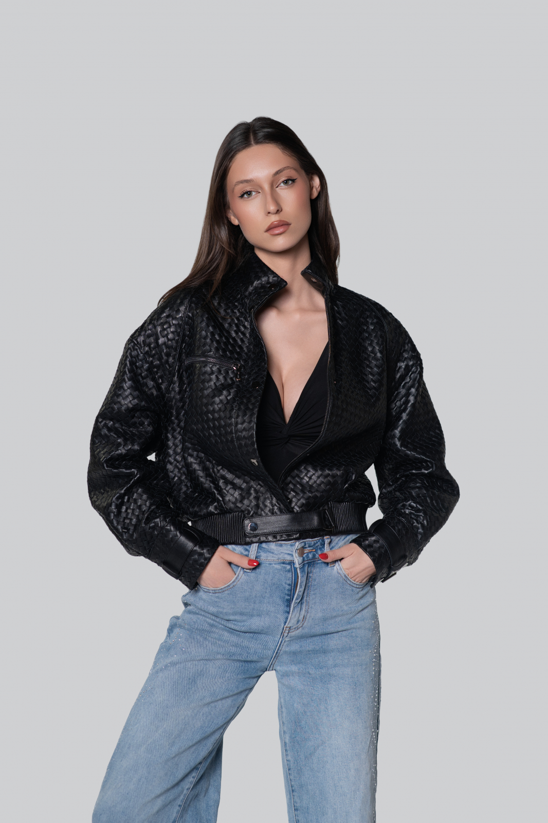 Chloe Black Leather Jacket