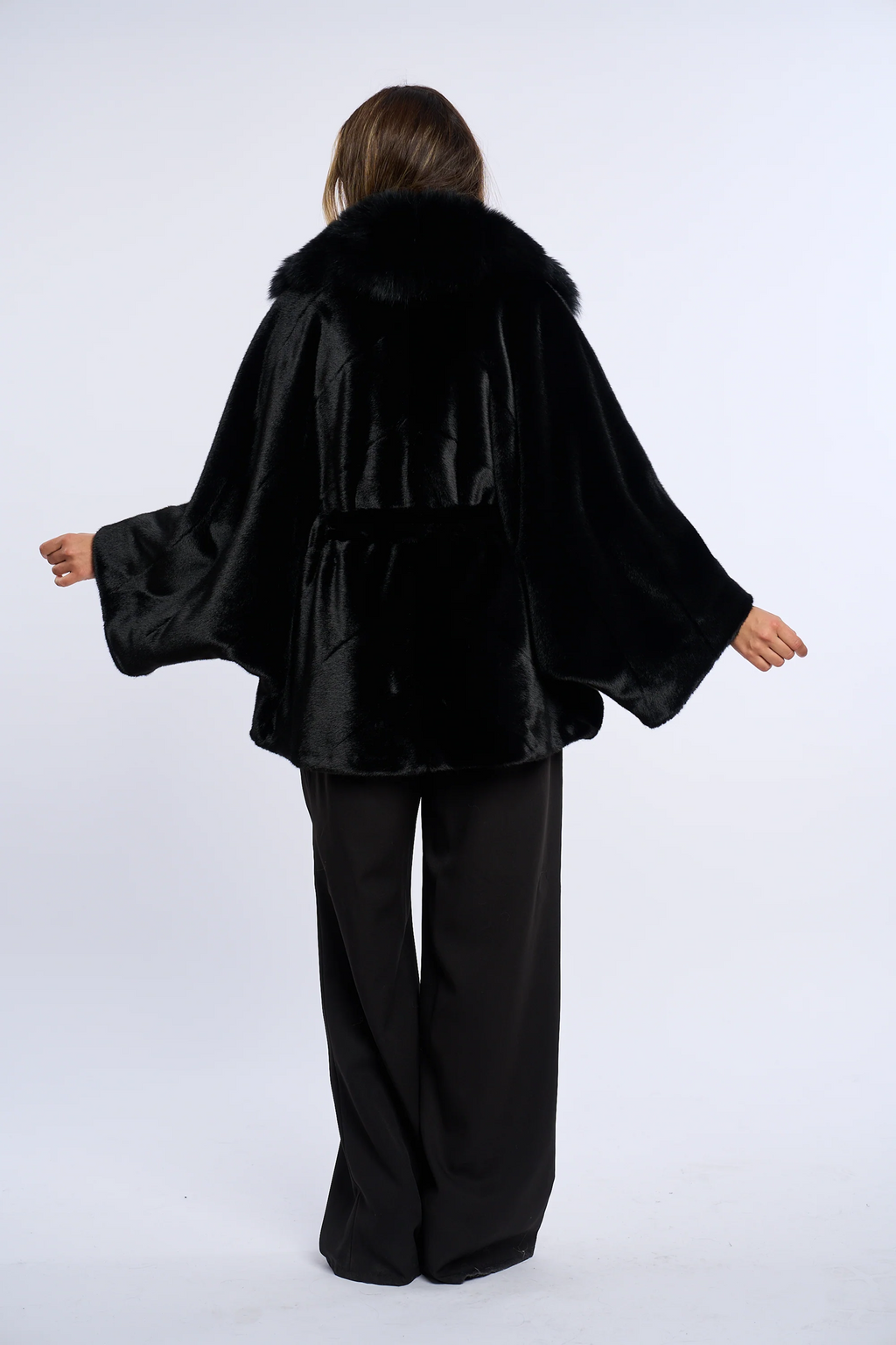 Vanessa Noir Alcantara Fur Coat