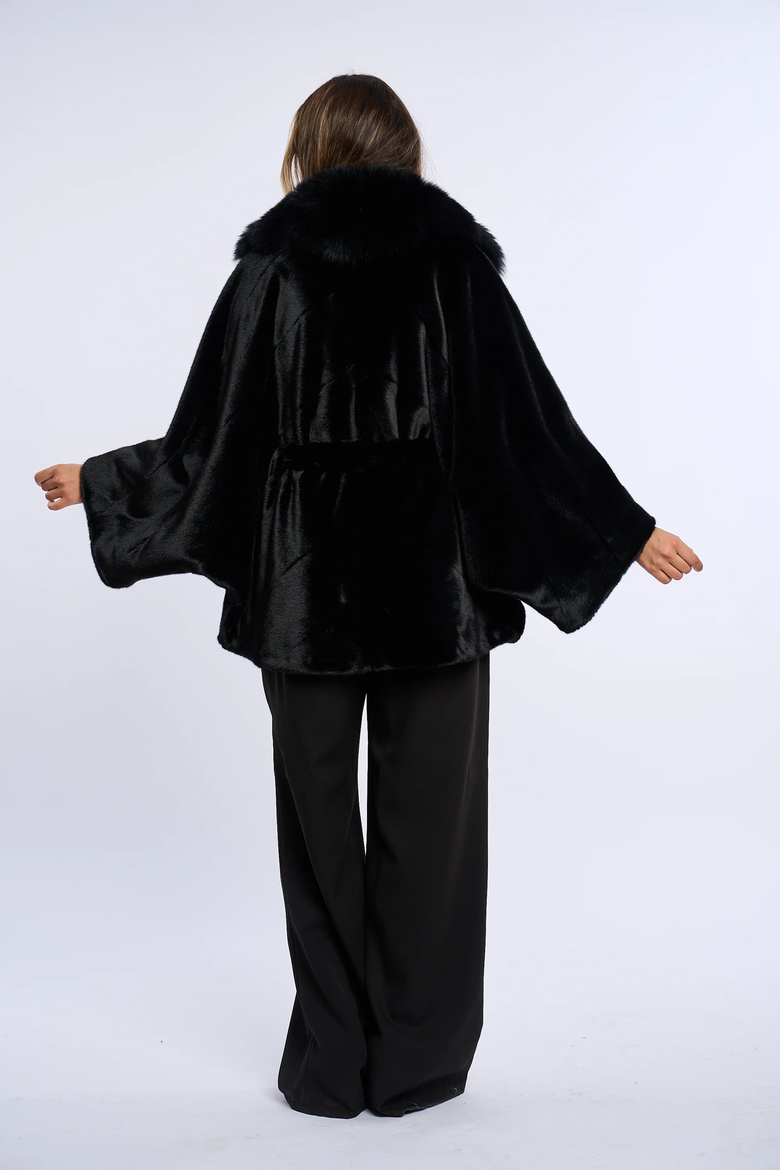 Vanessa Noir Alcantara Fur Coat