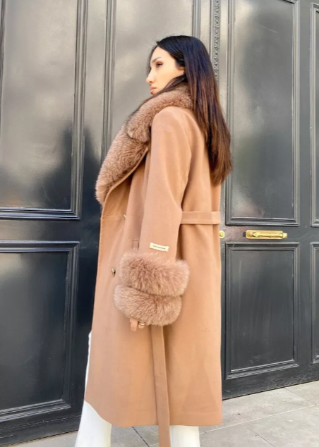 GLORIA CAMEL Cashmere Coat