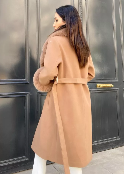 GLORIA CAMEL Cashmere Coat