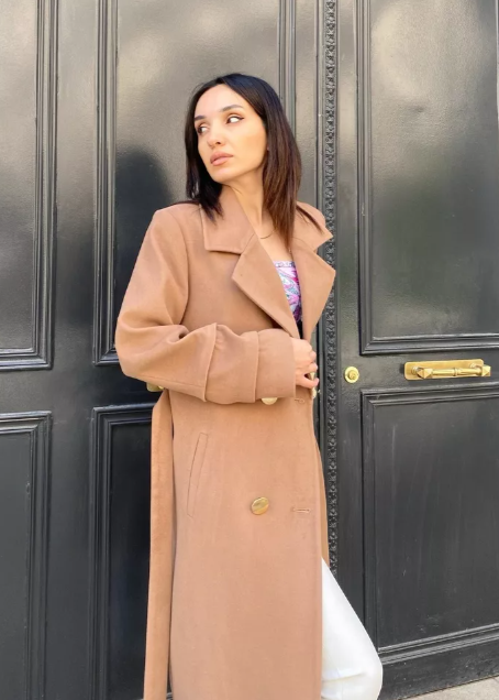 GLORIA CAMEL Cashmere Coat