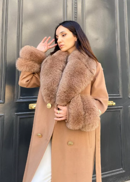 GLORIA CAMEL Cashmere Coat