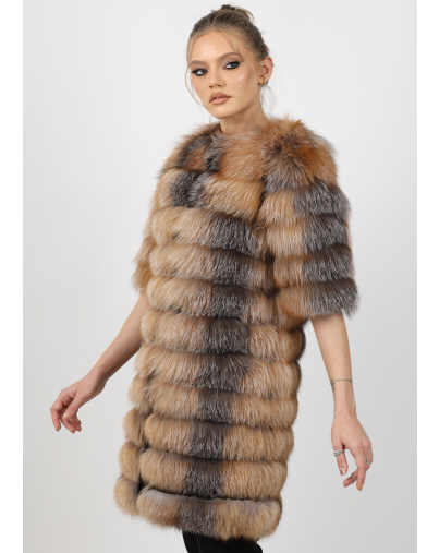 NADIA BROWN Fox Fur Coat side