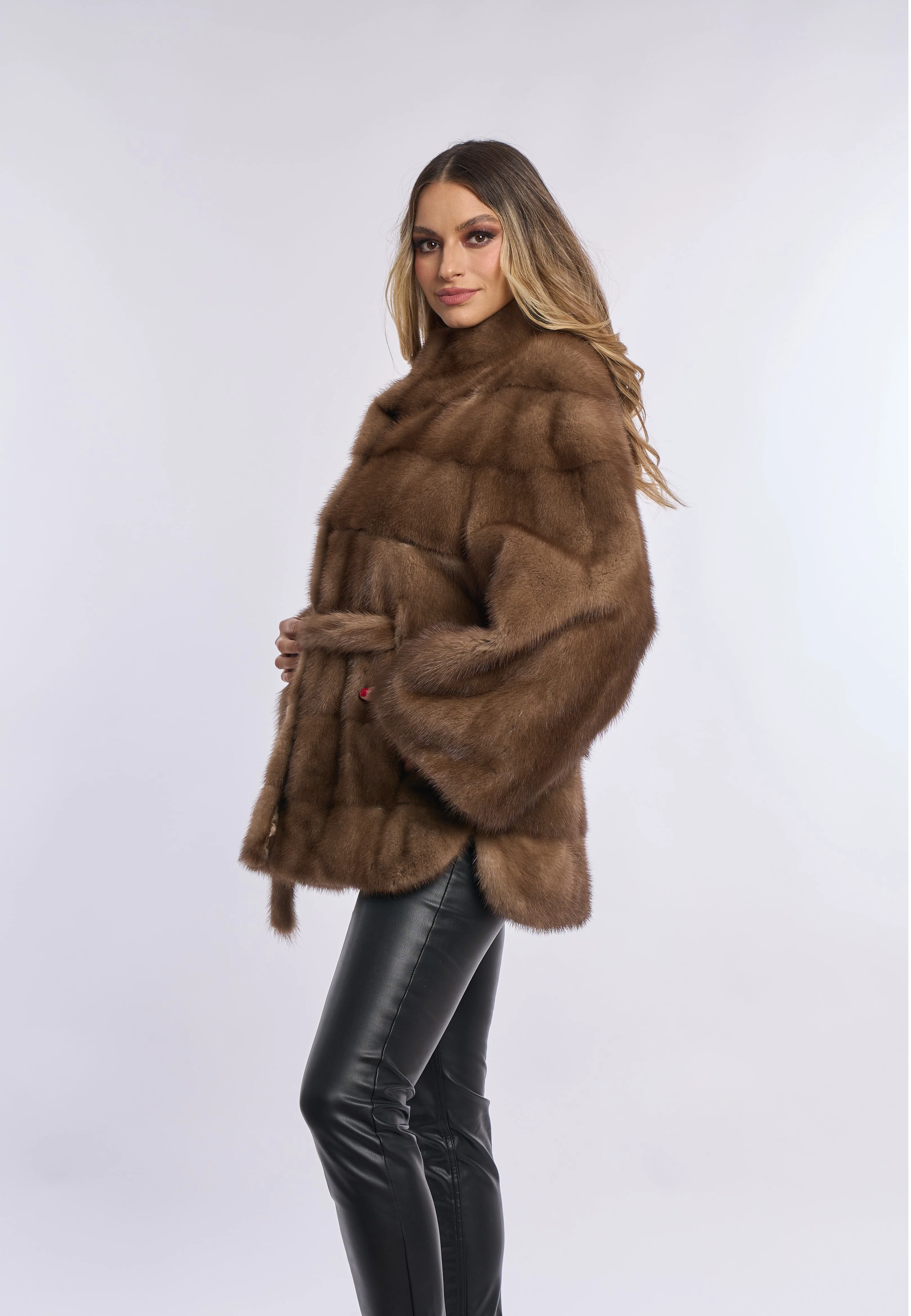 Samantha Brown Mink Coat