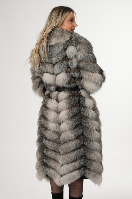 Tatiana Silver Fox Fur Coat