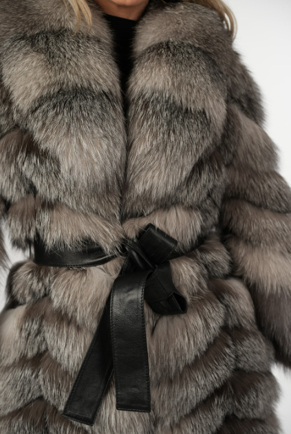 Tatiana Silver Fox Fur Coat