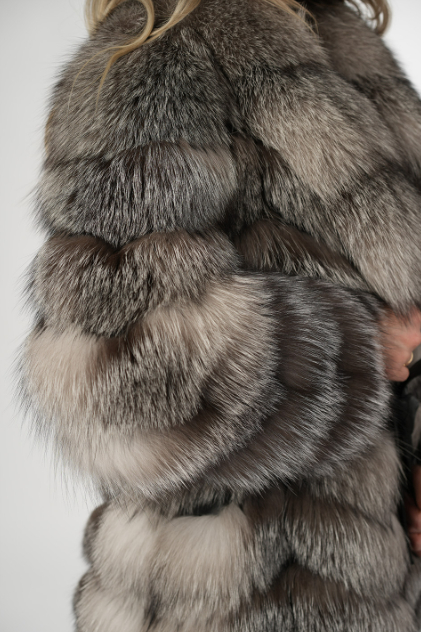 Tatiana Silver Fox Fur Coat