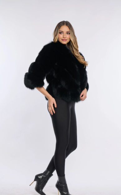 VALENTINA BLACK Fur Coat