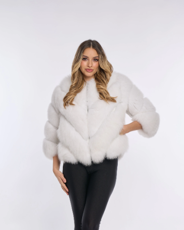 VALENTINA WHITE Fur Coat