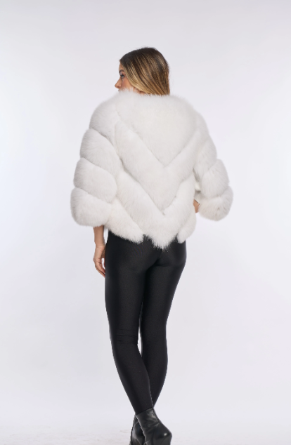VALENTINA WHITE Fur Coat