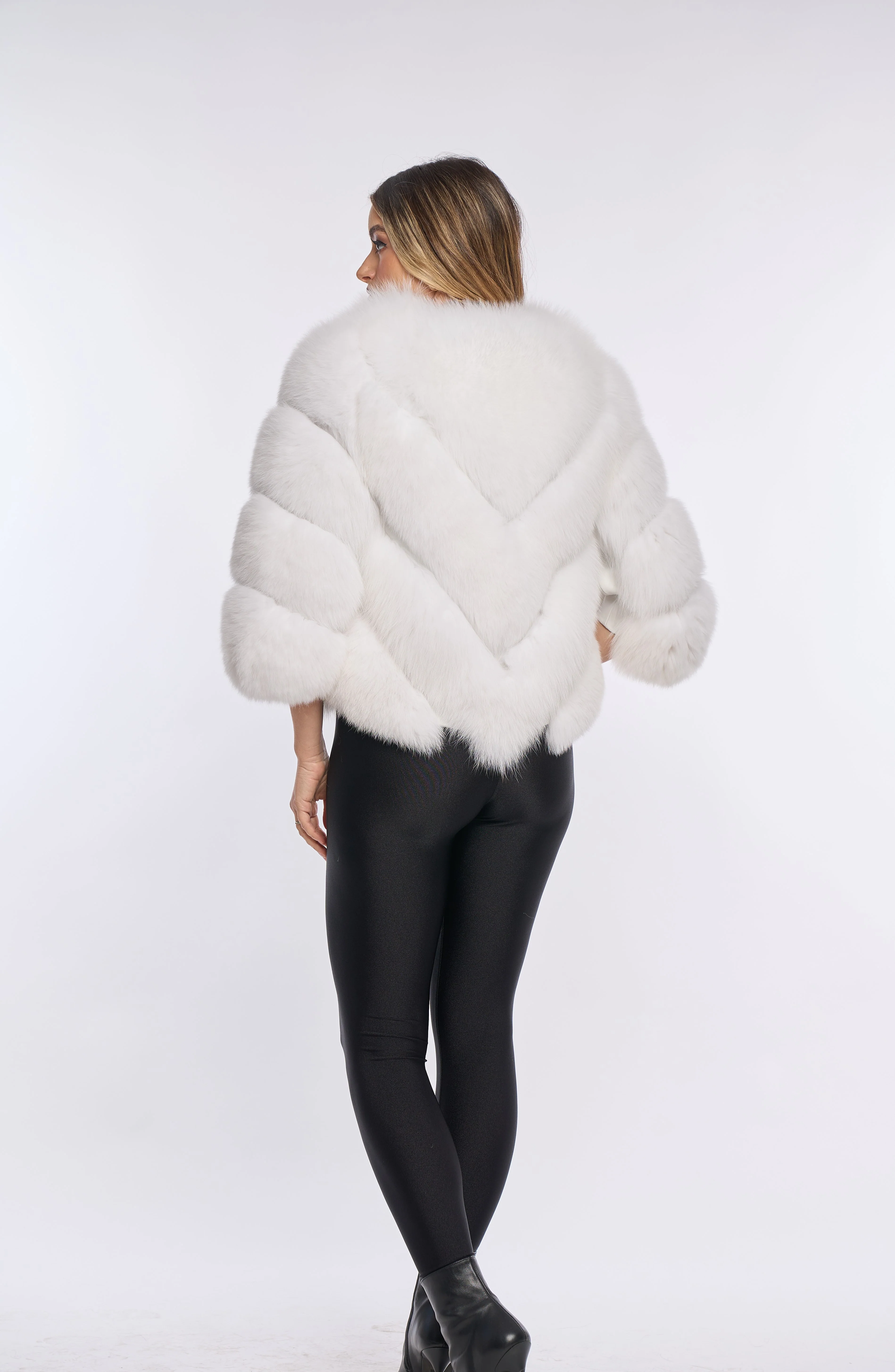 VALENTINA WHITE Fur Coat