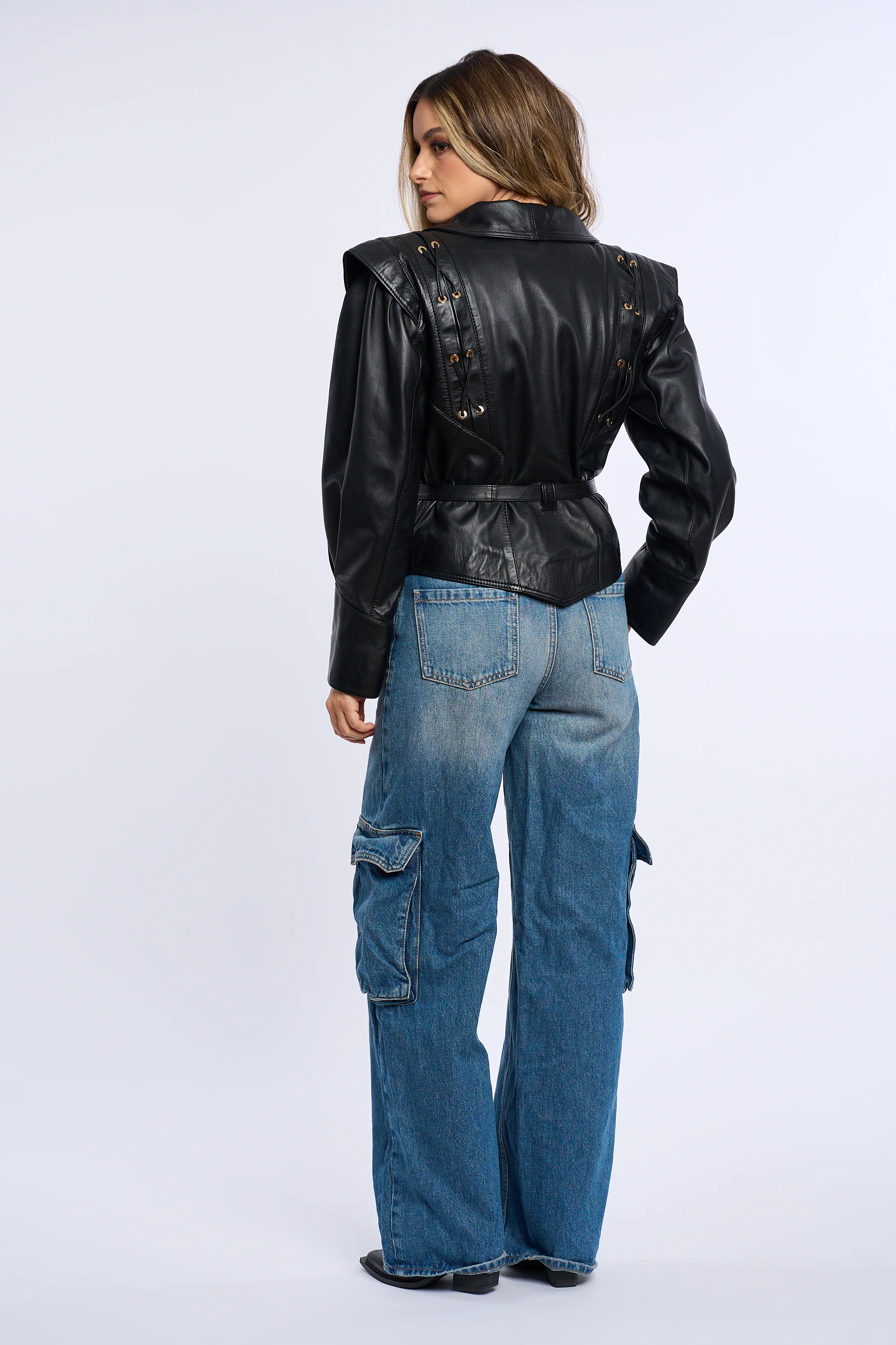 Valleria Black Leather Jacket