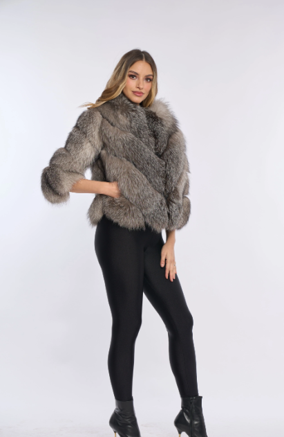 VALENTINA SILVER Fur Coat