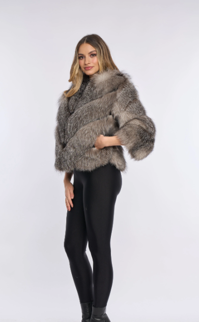 VALENTINA SILVER Fur Coat