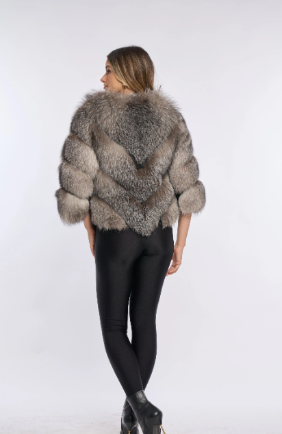 VALENTINA SILVER Fur Coat