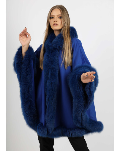 LILIAN BLUE Cape fox fur