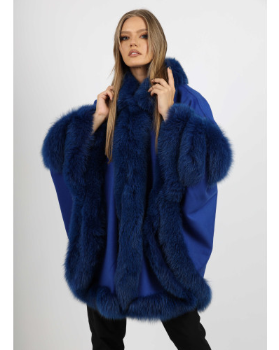 LILIAN BLUE Cape fox fur