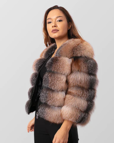 MAYA BROWN Fur Coat