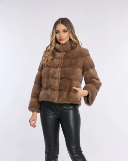 Amara Brown Mink Coat