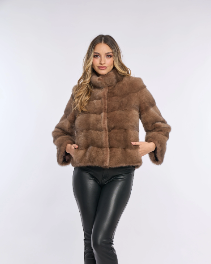 Amara Brown Mink Coat