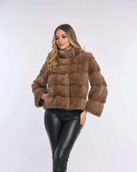 Amara Brown Mink Coat