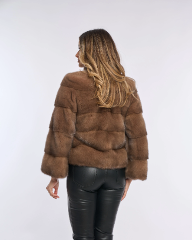 Amara Brown Mink Coat