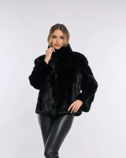 Amara Black Mink Coat