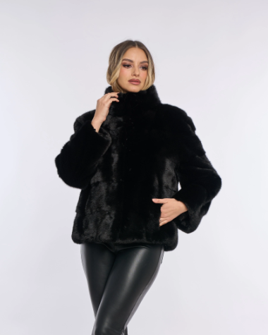 Amara Black Mink Coat