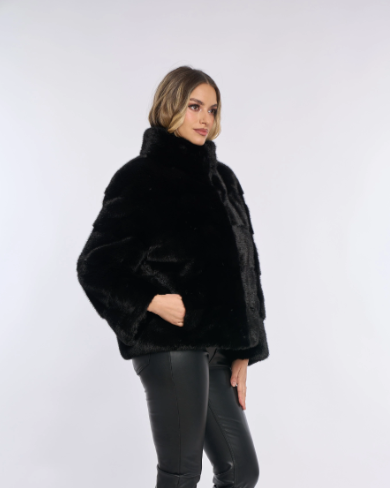 Amara Black Mink Coat