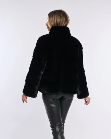 Amara Black Mink Coat