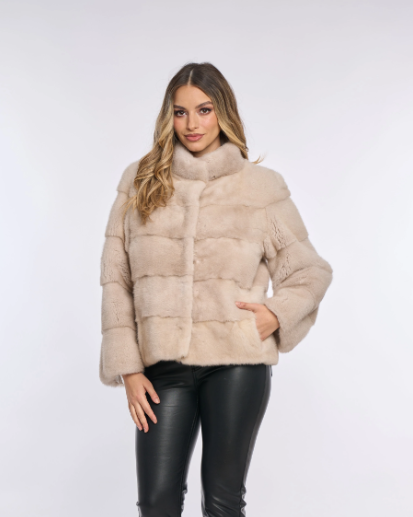 Amara Cream Mink Coat