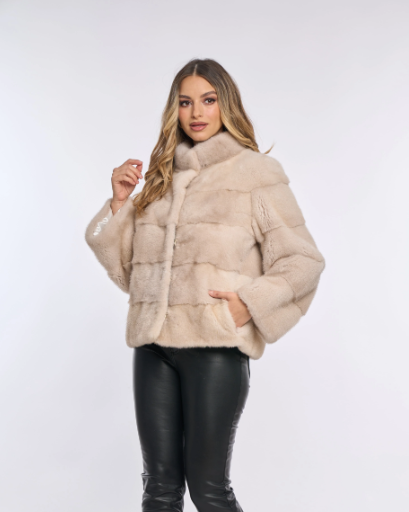 Amara Cream Mink Coat