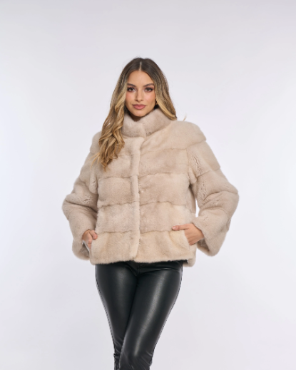 Amara Cream Mink Coat