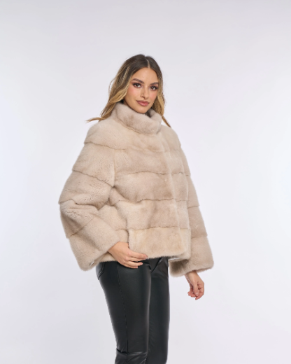 Amara Cream Mink Coat