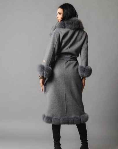Rear view of the Zaira coat