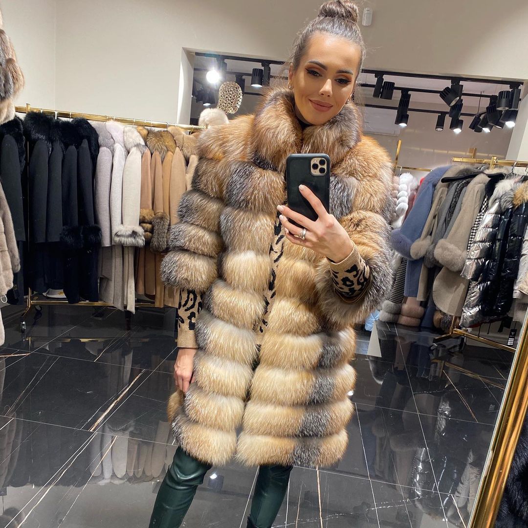 LUISA BROWN Versatile 6-in-1 Fur Coat